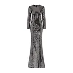 Dolce & Gabbana Long sequined dress with corset detailing