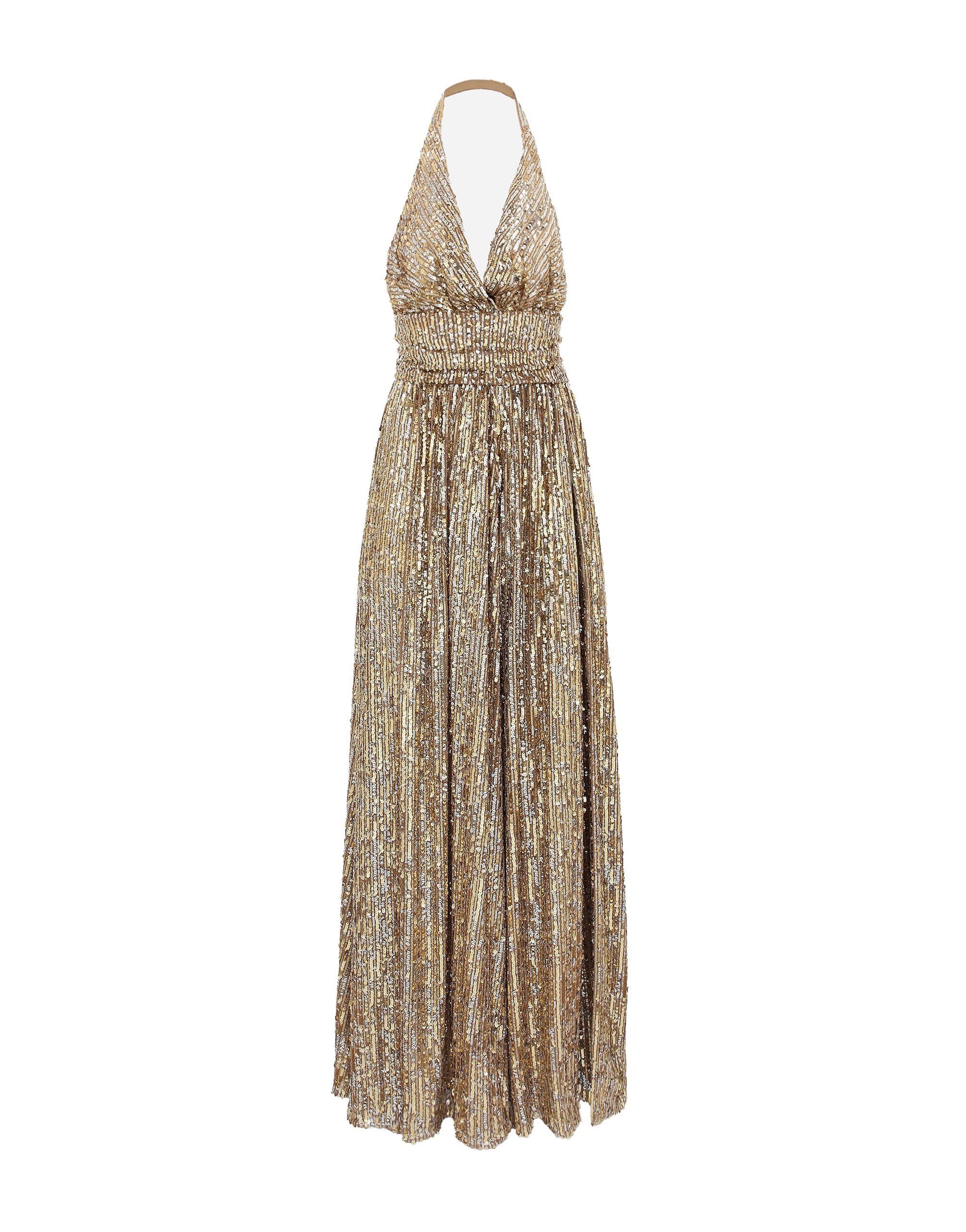 Dolce & Gabbana Long sequined dress with slit
