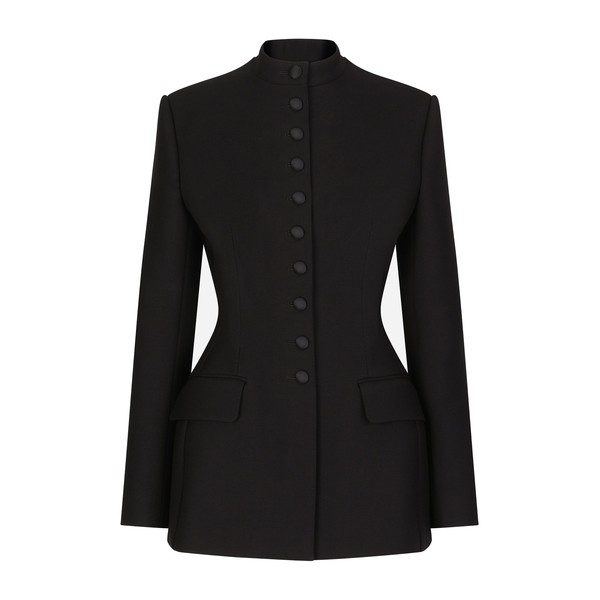 Dolce & Gabbana Long single-breasted wool cady Dolce-fit jacket
