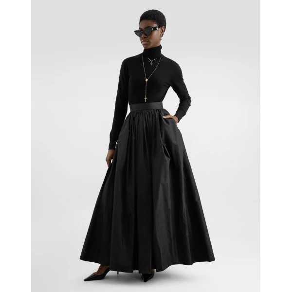 Dolce & Gabbana Long taffeta circle skirt, view 2