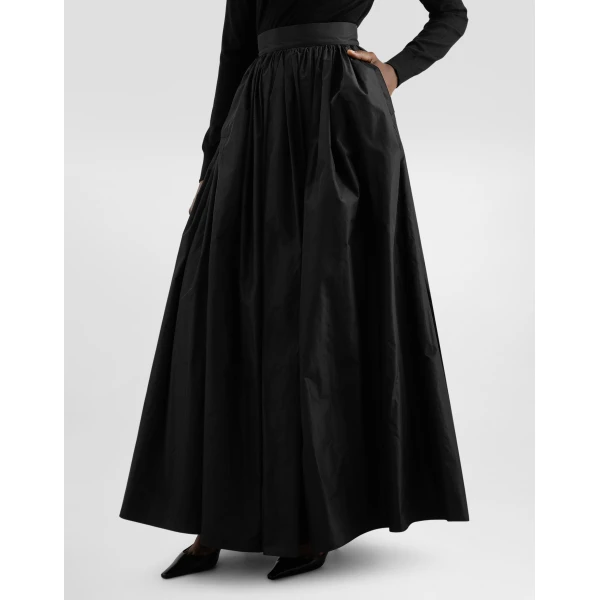 Dolce & Gabbana Long taffeta circle skirt, view 4