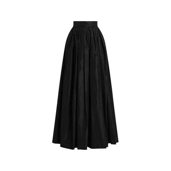 Long taffeta circle skirt