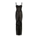 Dolce & Gabbana Long tulle dress with corset details