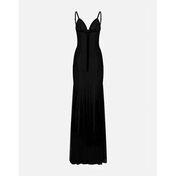 Dolce & Gabbana Long tulle slip dress, view 2