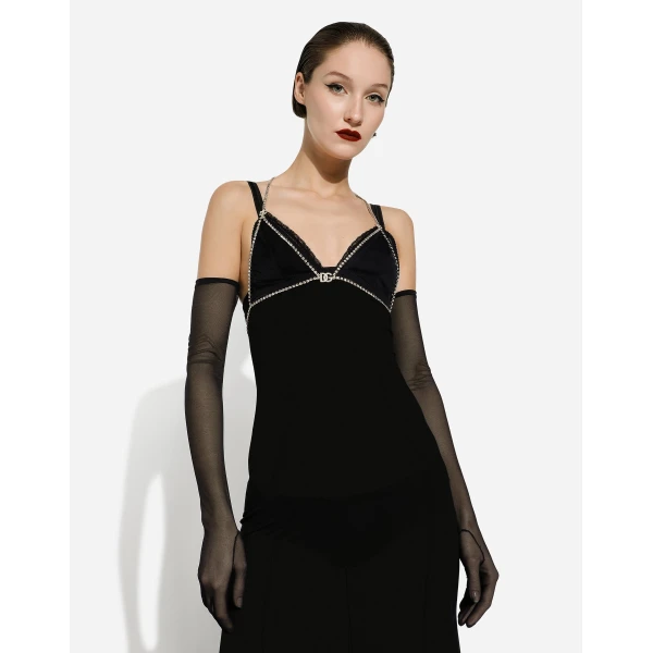 Dolce & Gabbana Long tulle slip dress, view 5