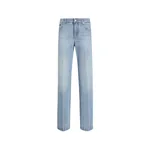 Dolce & Gabbana Loose denim jeans with pressed pleat