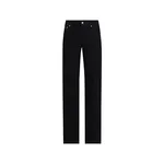 Dolce & Gabbana Loose denim jeans with pressed pleat