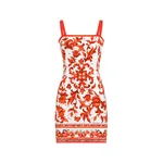 Dolce & Gabbana Majolica-print charmeuse dress
