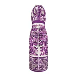 Dolce & Gabbana Majolica-print charmeuse dress