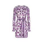 Dolce & Gabbana Majolica-print charmeuse dress