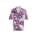 Dolce & Gabbana Majolica-print crochet lace shirt