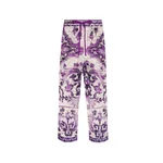 Dolce & Gabbana Majolica-print crochet lace trousers