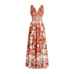Dolce & Gabbana Majolica-print long dress