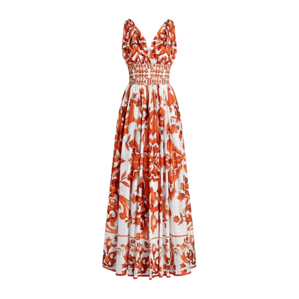 Dolce & Gabbana Majolica-print long dress