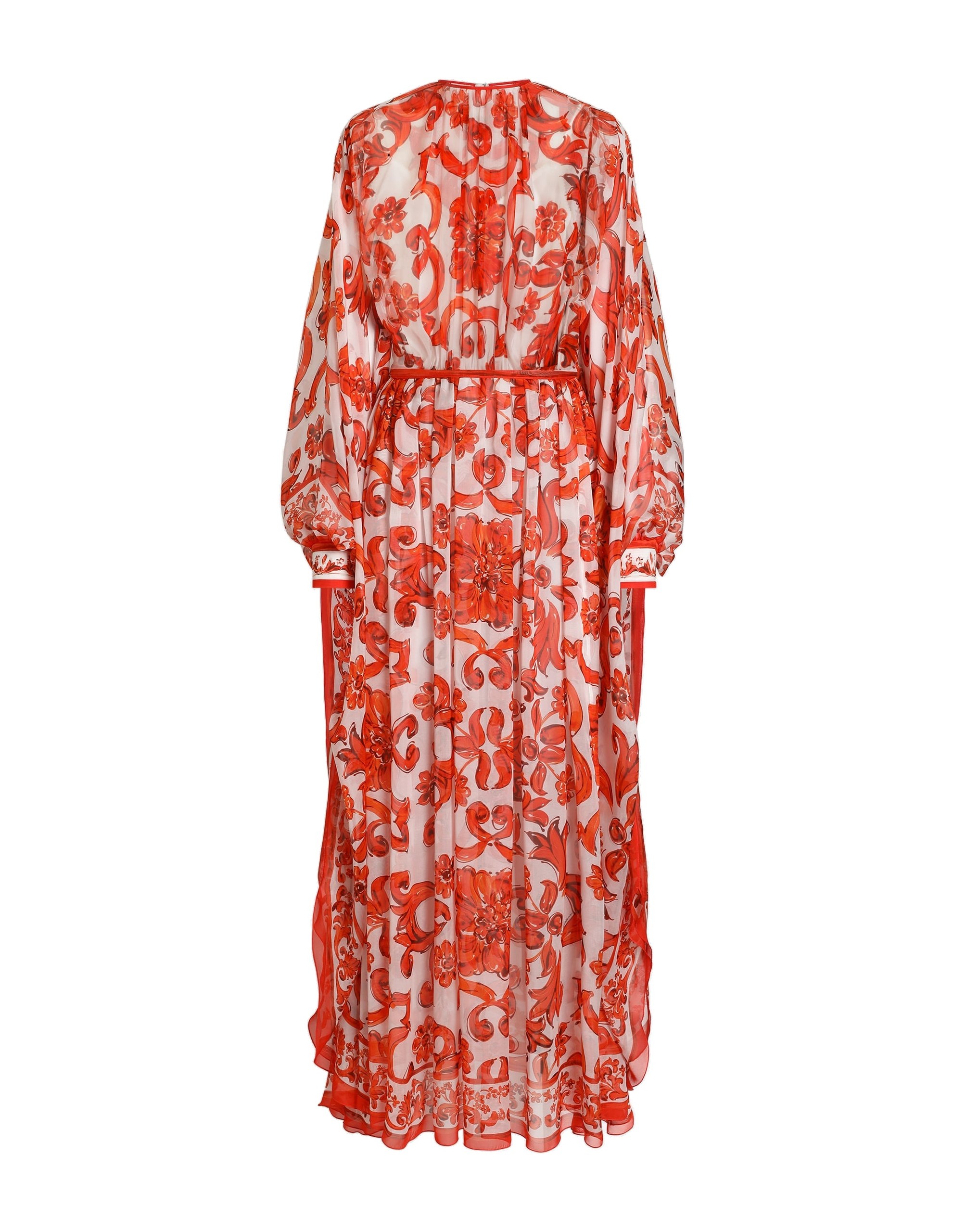 Dolce & Gabbana Majolica-print long kaftan dress