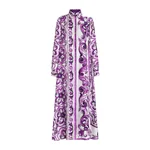 Dolce & Gabbana Majolica-print long twill shirt dress