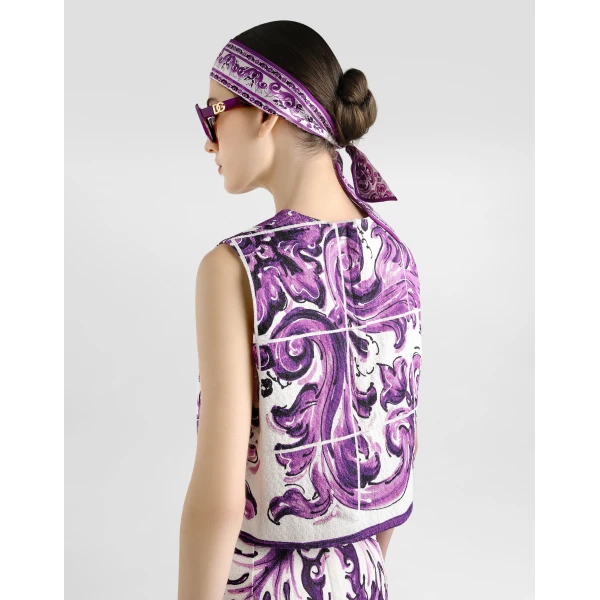 Dolce & Gabbana Majolica-print mat top, view 4