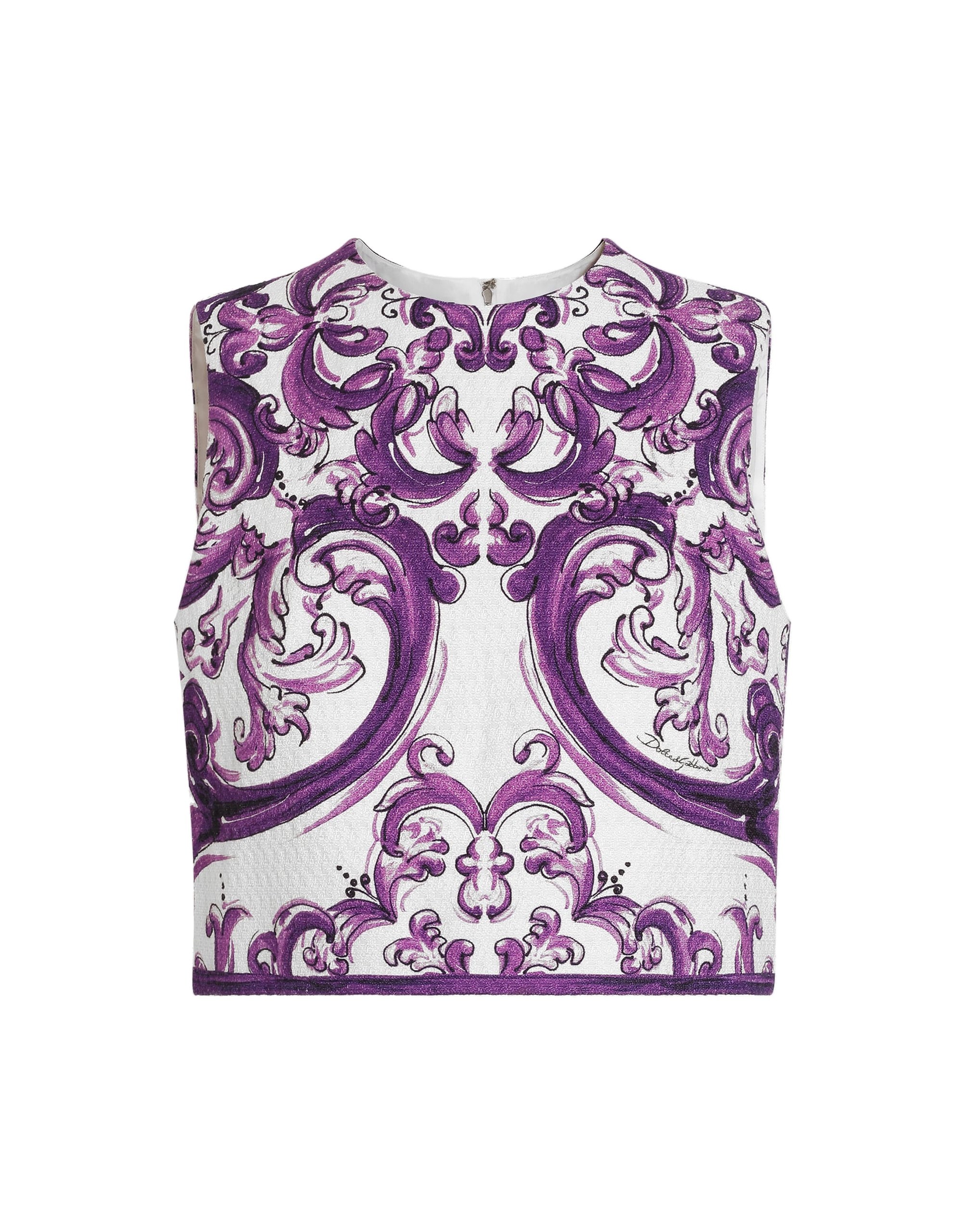Dolce & Gabbana Majolica-print mat top