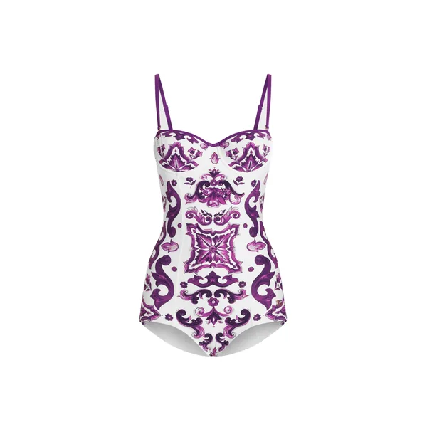 Dolce & Gabbana Majolica-print one-piece swimsuit