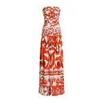 Dolce & Gabbana Majolica-print organzine long dress