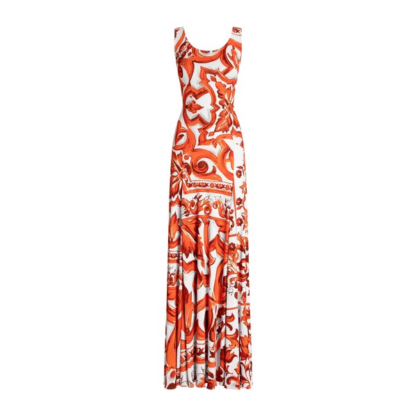 Dolce & Gabbana Majolica-print organzine long dress