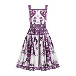 Dolce & Gabbana Majolica-print poplin dress