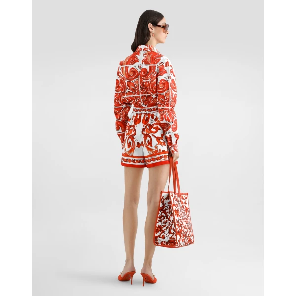Dolce & Gabbana Majolica-print poplin shirt, view 3