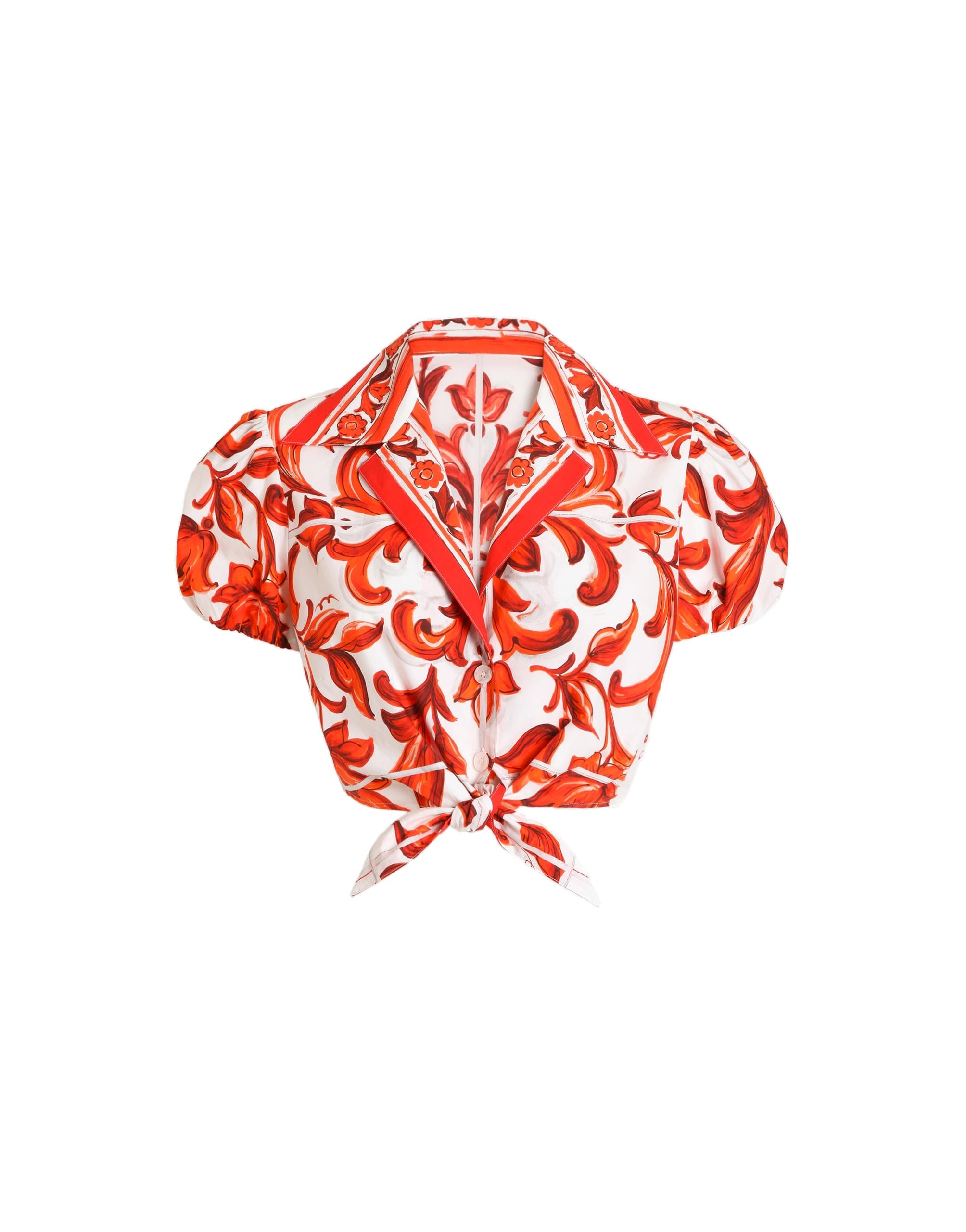 Dolce & Gabbana Majolica-print poplin shirt