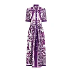 Dolce & Gabbana Majolica-print poplin shirt dress