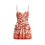 Dolce & Gabbana Majolica-print poplin short dress