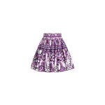 Dolce & Gabbana Majolica-print poplin short skirt