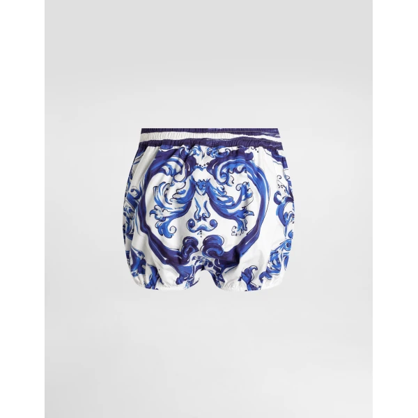 Dolce & Gabbana Majolica-print poplin shorts, view 2