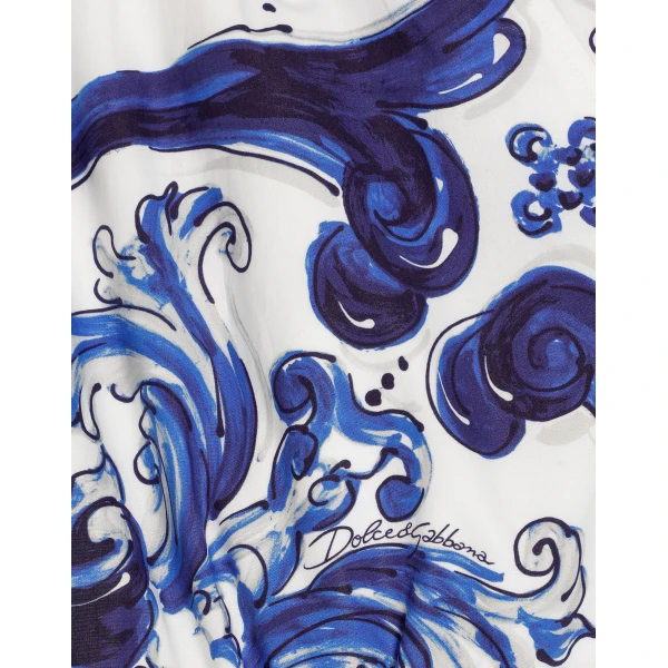 Dolce & Gabbana Majolica-print poplin shorts, view 3