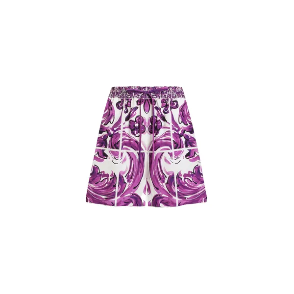 Dolce & Gabbana Majolica-print poplin shorts