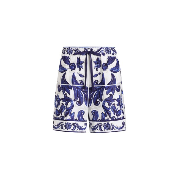 Dolce & Gabbana Majolica-print poplin shorts