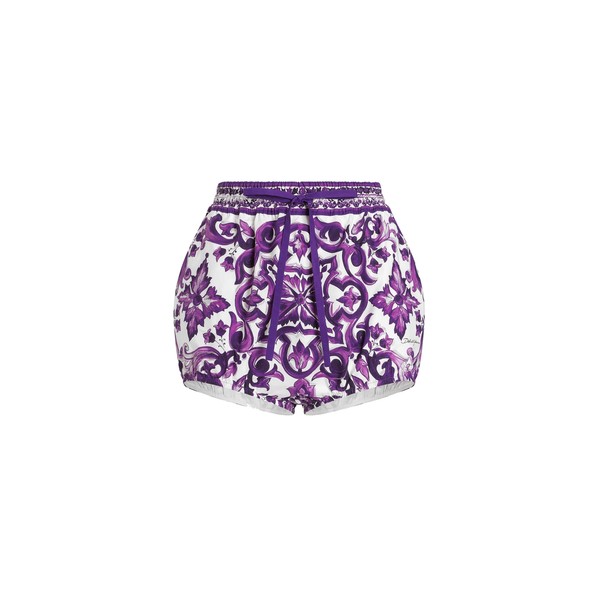 Dolce & Gabbana Majolica-print poplin shorts