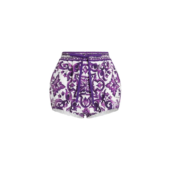 Dolce & Gabbana Majolica-print poplin shorts
