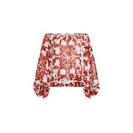 Dolce & Gabbana Majolica-print poplin top