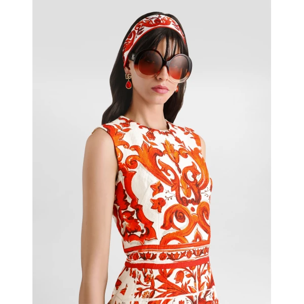 Dolce & Gabbana Majolica-print short dress, view 4