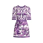 Dolce & Gabbana Majolica-print short dress