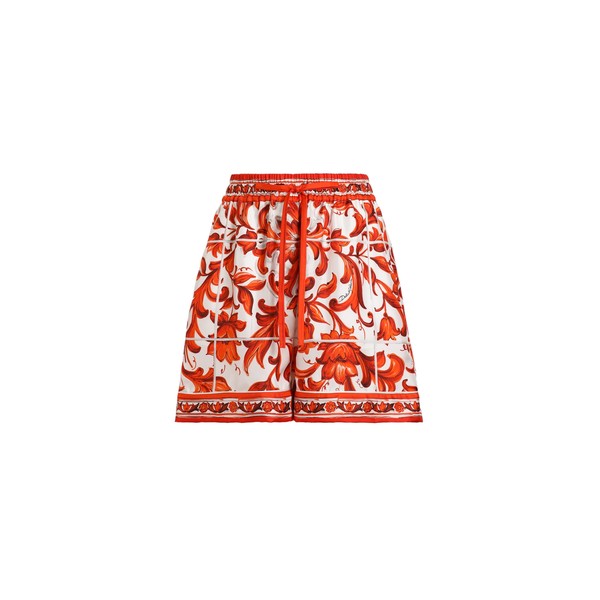 Dolce & Gabbana Majolica-print silk bermuda Shorts
