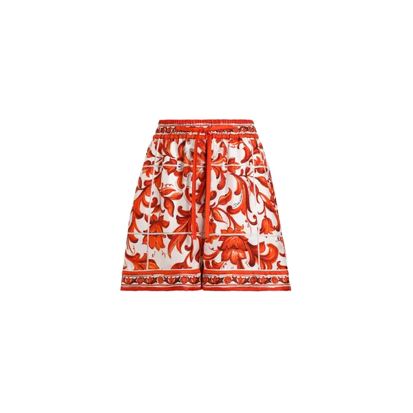 Dolce & Gabbana Majolica-print silk bermuda Shorts