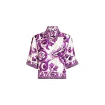 Dolce & Gabbana Majolica-print silk shirt