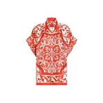 Dolce & Gabbana Majolica-print silk shirt