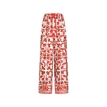 Dolce & Gabbana Majolica-print silk trousers