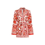 Dolce & Gabbana Majolica-print silk vanity shirt