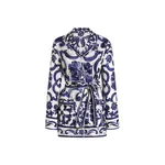 Dolce & Gabbana Majolica-print silk vanity shirt