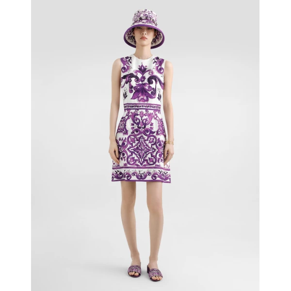 Dolce & Gabbana Majolica-print sleeveless dress, view 2