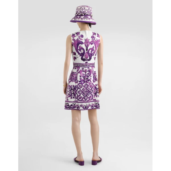 Dolce & Gabbana Majolica-print sleeveless dress, view 3