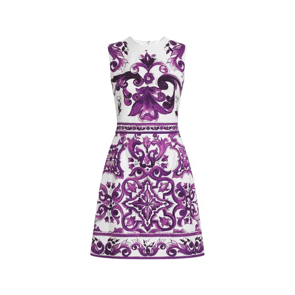 Dolce & Gabbana Majolica-print sleeveless dress